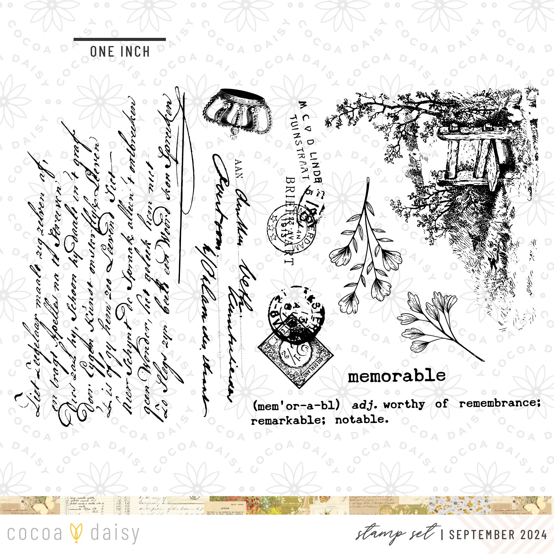 Little Bee Cottage "Journal Entry" Stamp Set September 2024