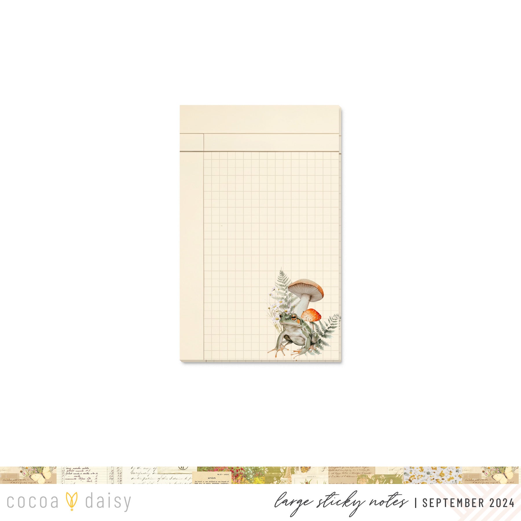 Little Bee Cottage Oversized Sticky Notepad - September 2024