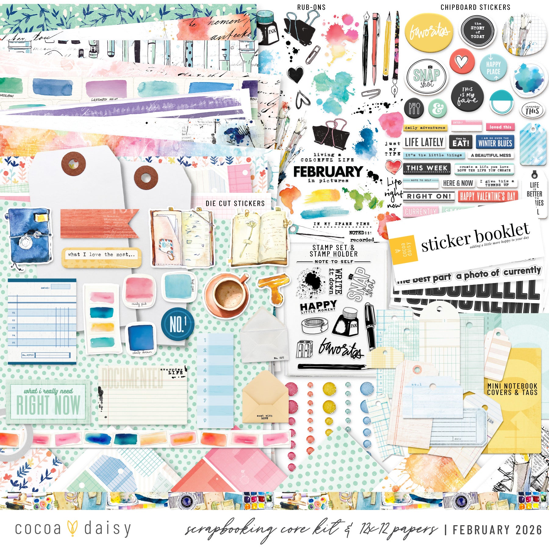 Scrapbooking Kit Subscription - Choose Your Add On - 1 month