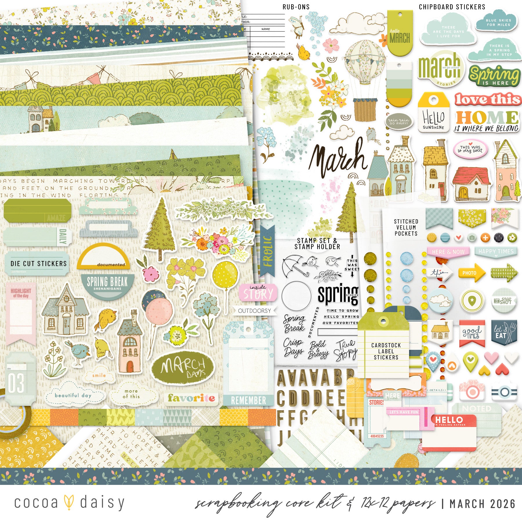 Scrapbooking Kit Subscription - Choose Your Add On - 1 month