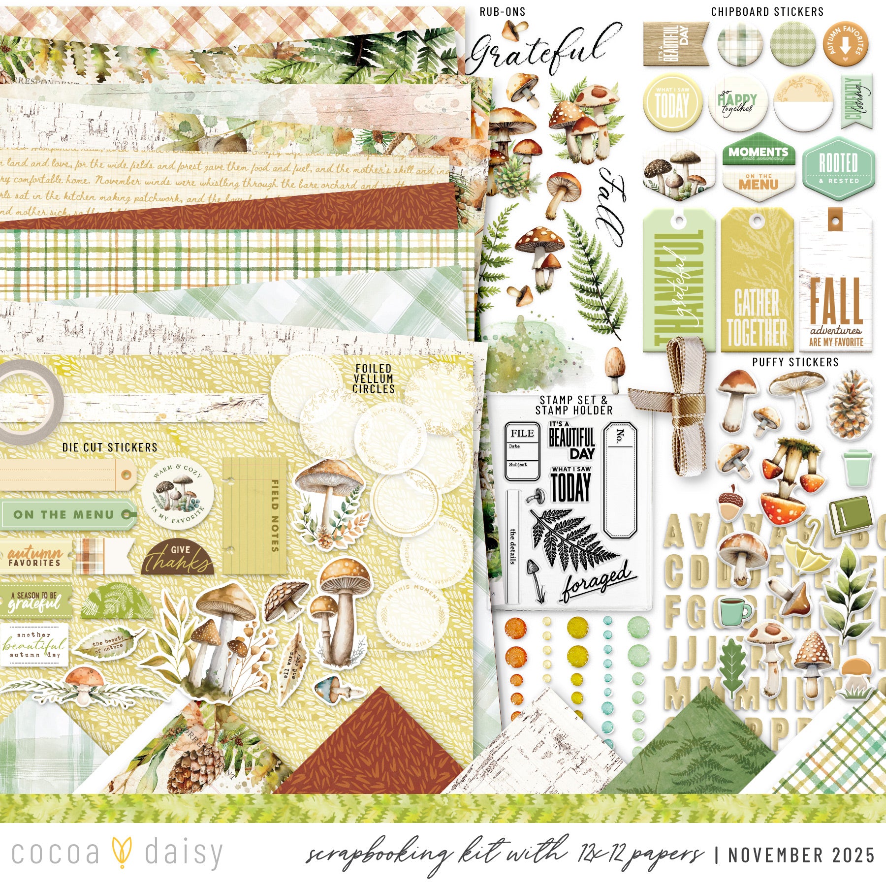 Scrapbooking Kit Subscription - Choose Your Add On - 1 month