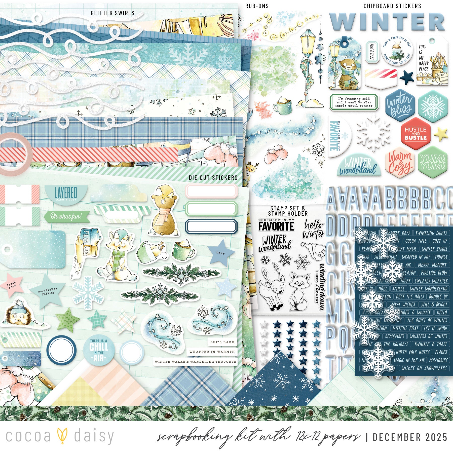 Scrapbooking Kit Subscription - Choose Your Add On - 1 month