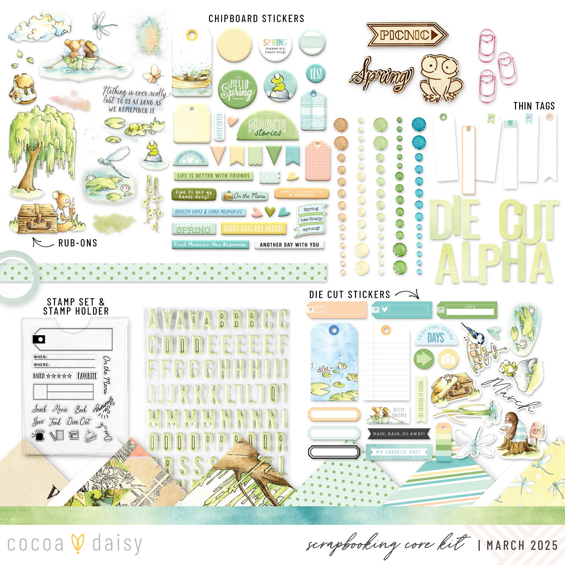 Willows Scrapbooking Kit - No Add Ons - March 2025