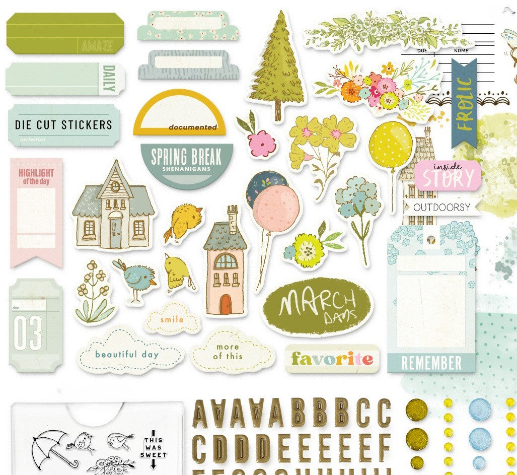 Where The Breeze Begins Die Cuts from the Scrapbooking Kit - March 2026