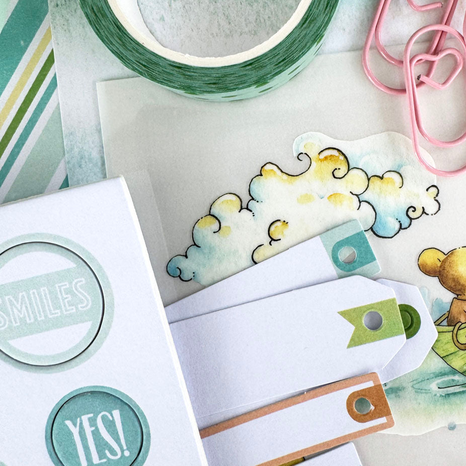 Willows Thin Die Cut Adhesive Tags  - March 2025