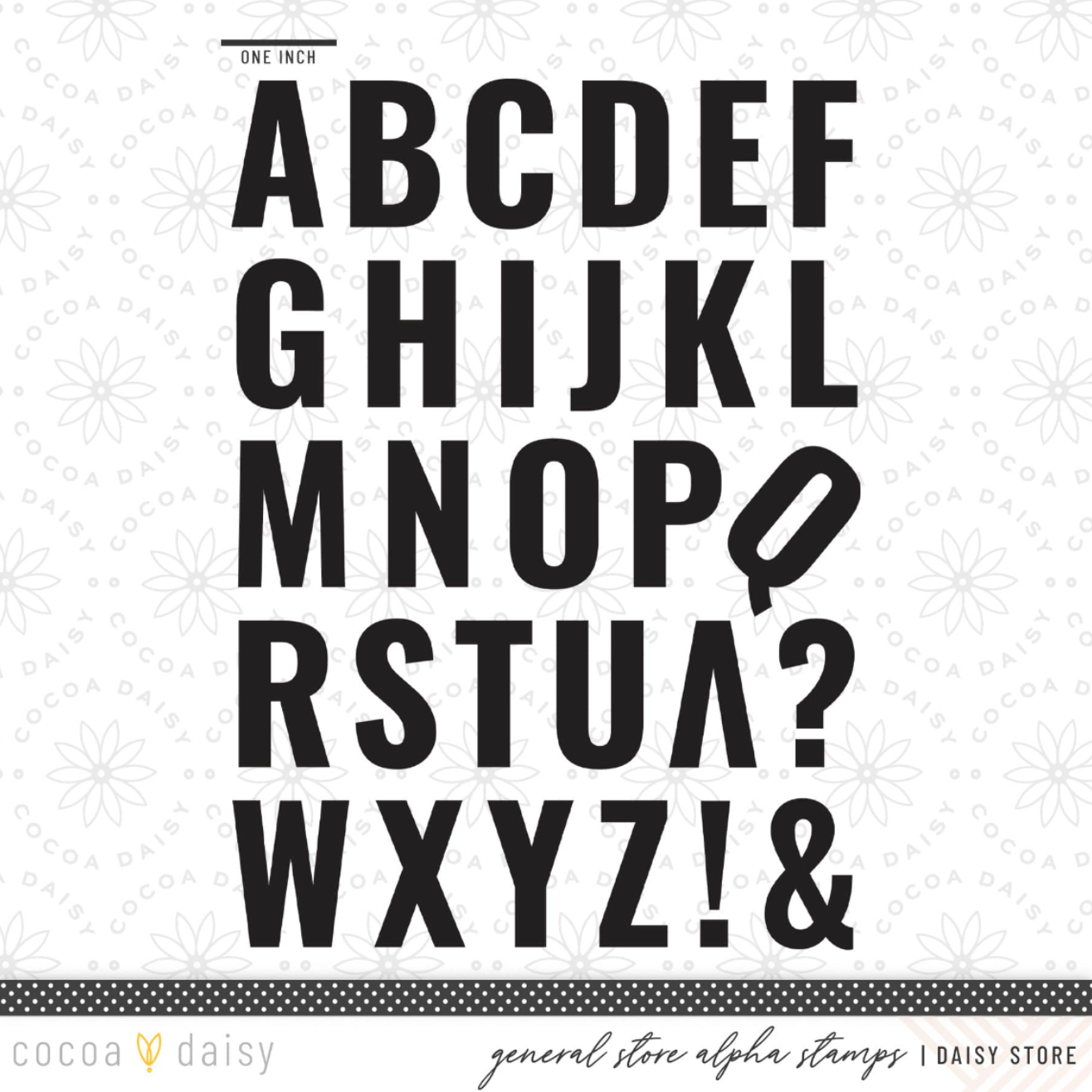 General Store Large Alpha Stamp Set