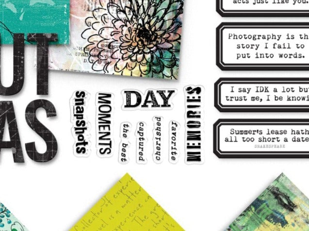 Daily Journal "Memory Keeping Captions" Stamp Set