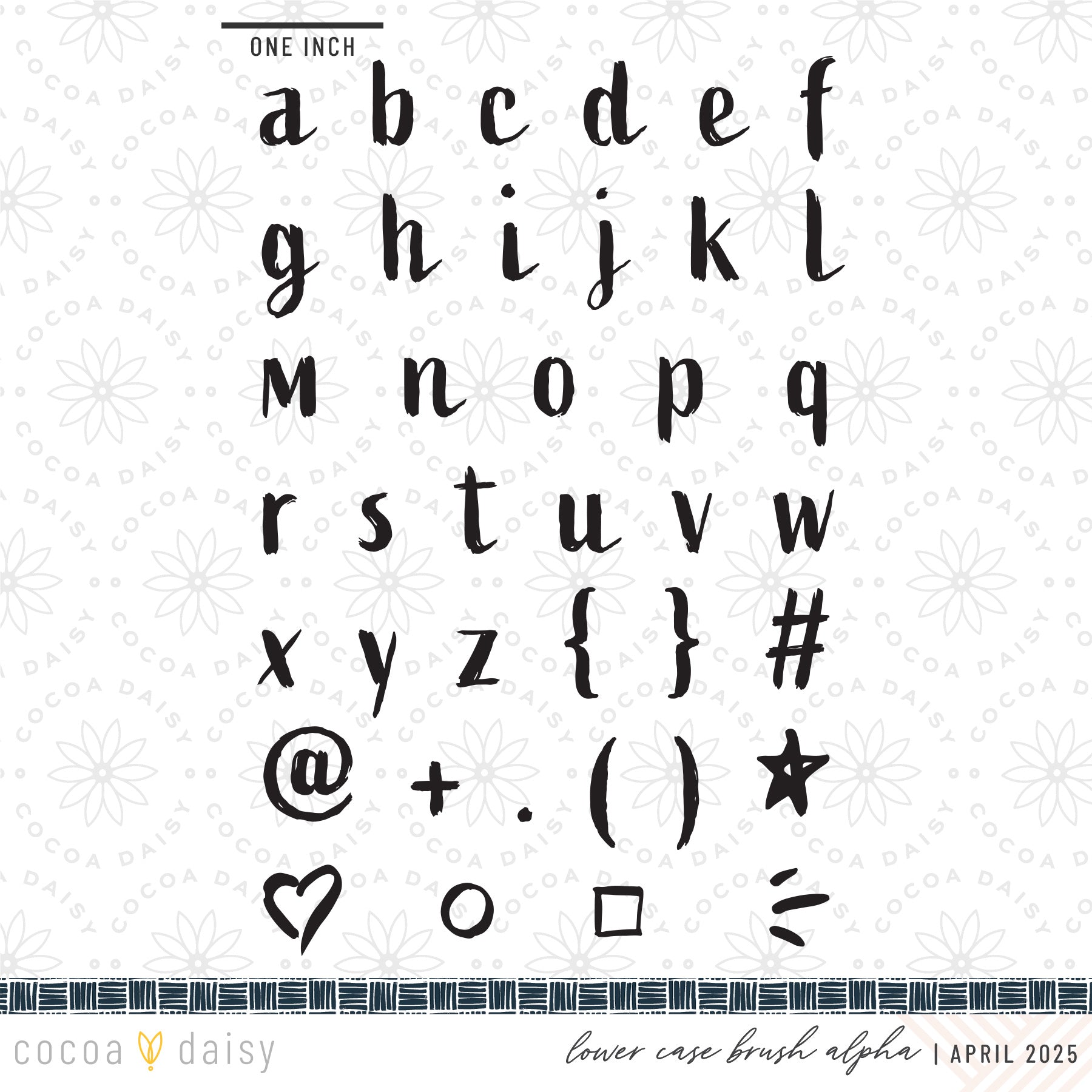 .Serenity "Lower Case Serenity" Stamp Set - April 2025