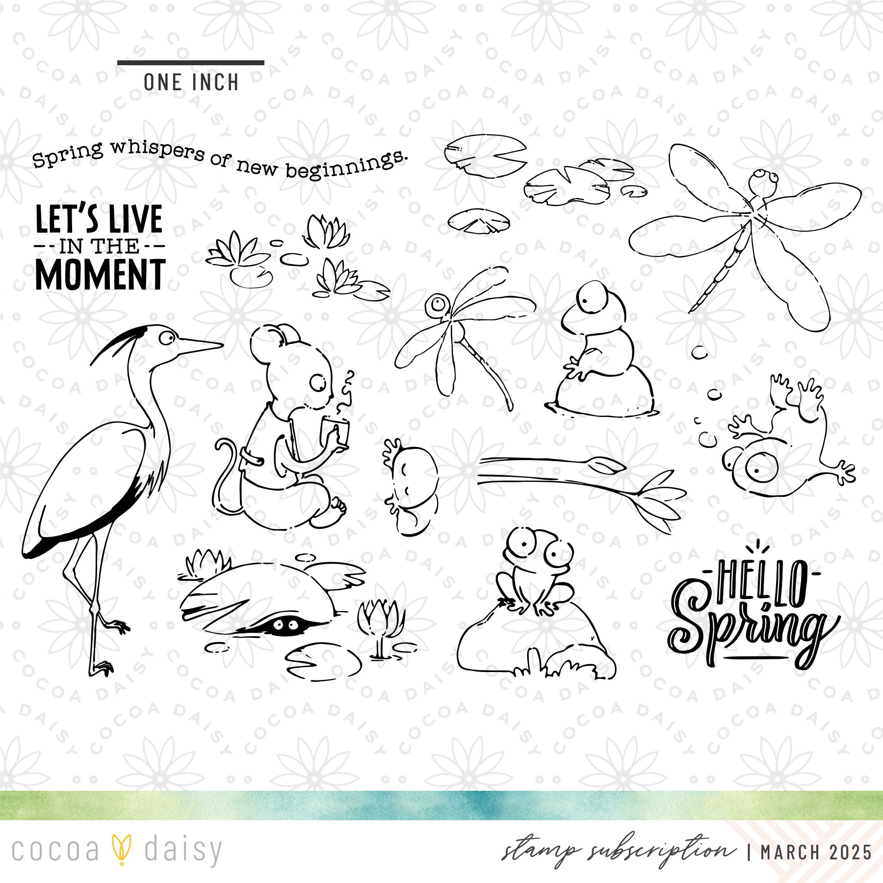 Willows "Hello Spring" Stamp Set - March 2025