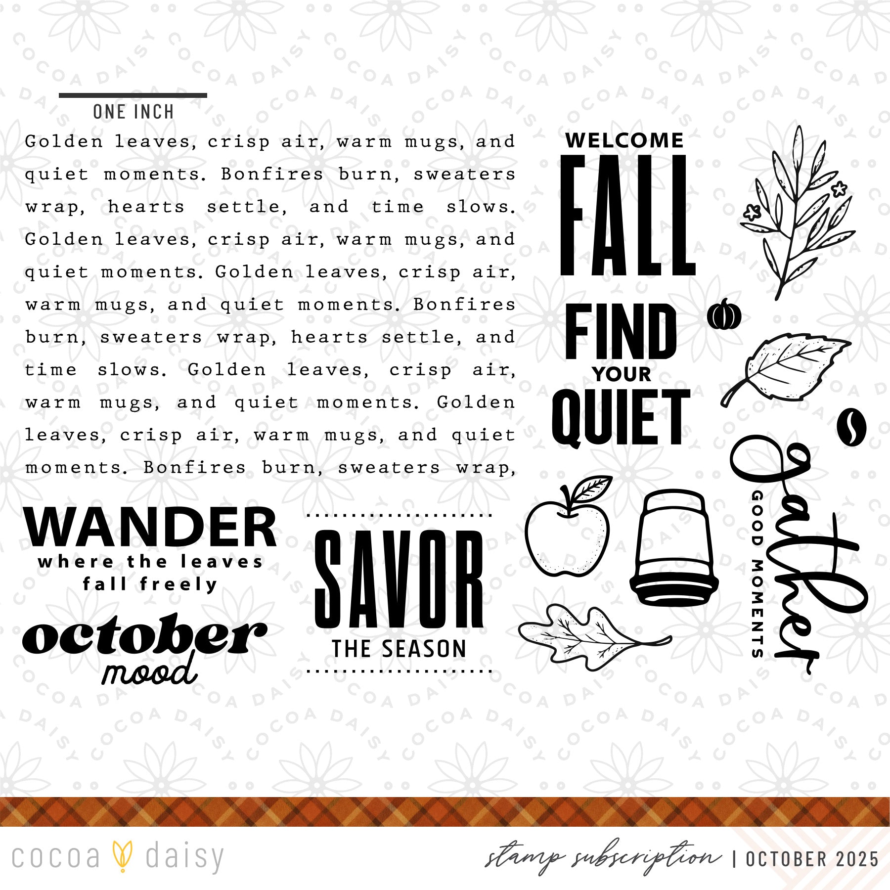 October Glow "October Mood" Stamp Set - October 2025