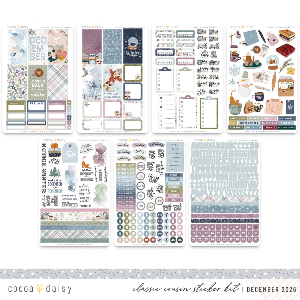 Classic Cousin Sticker Kit Subscription - 1 month