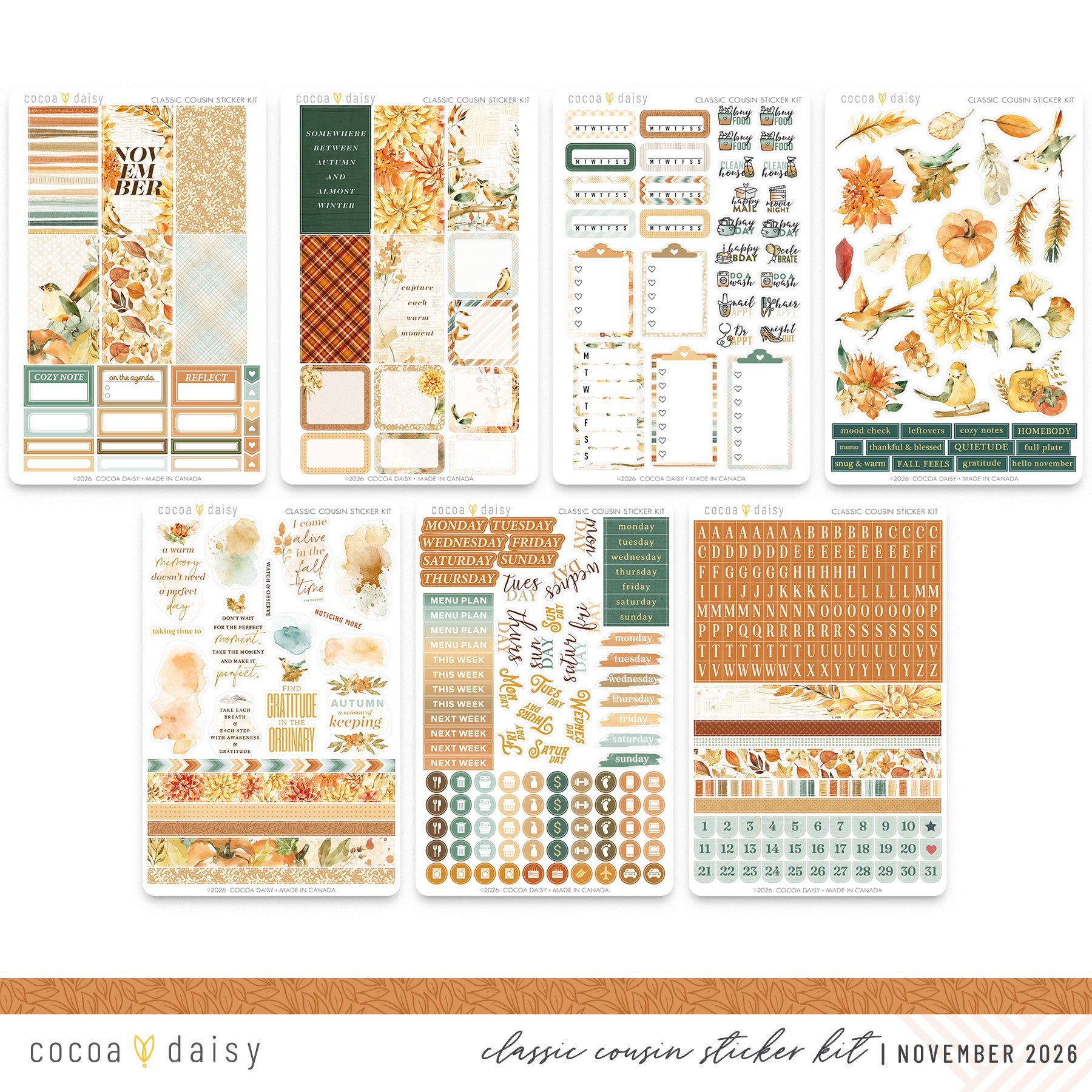 Classic Cousin Sticker Kit Subscription - 1 month