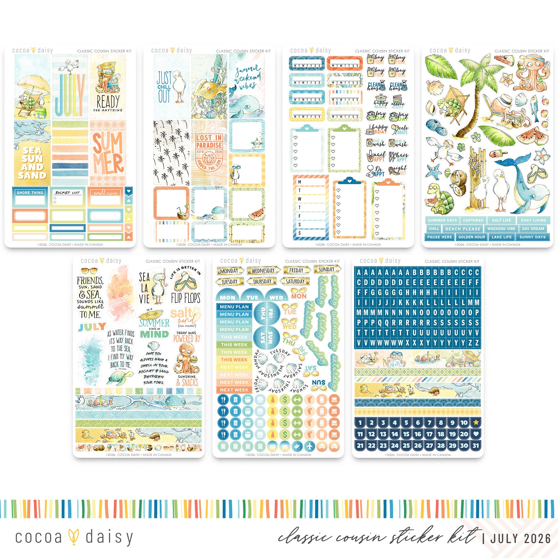 Classic Cousin Sticker Kit Subscription - 1 month