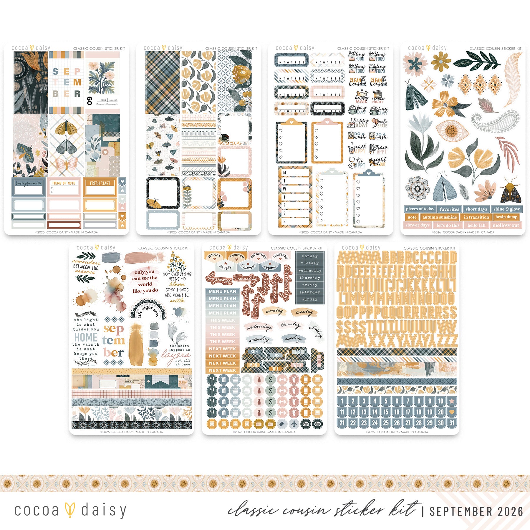 Classic Cousin Sticker Kit Subscription - 1 month