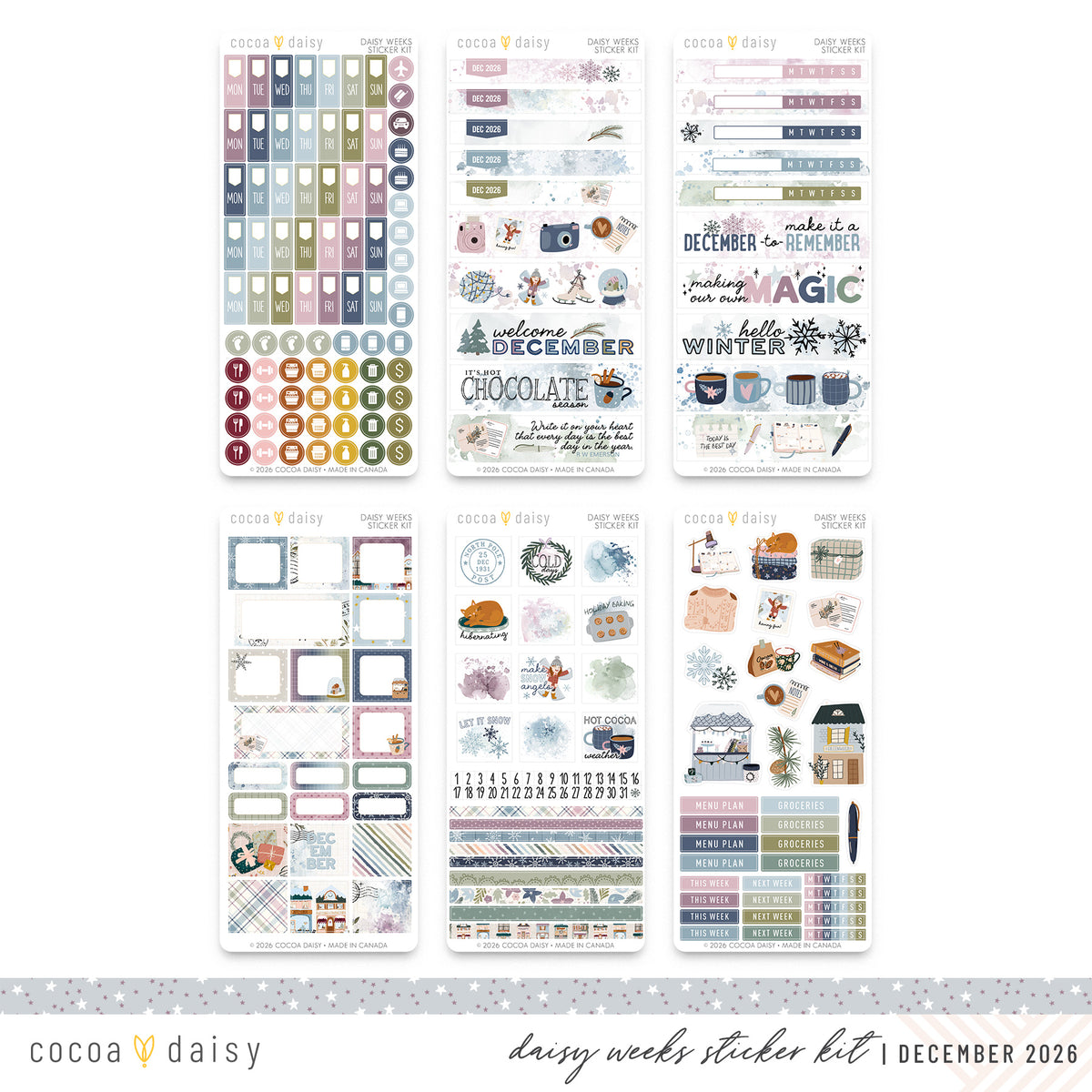 Daisy Weeks Sticker Kit Subscription - 1 month
