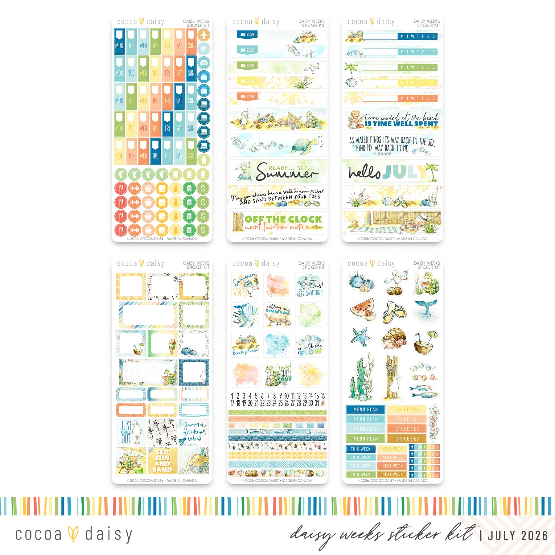 Daisy Weeks Sticker Kit Subscription - 1 month