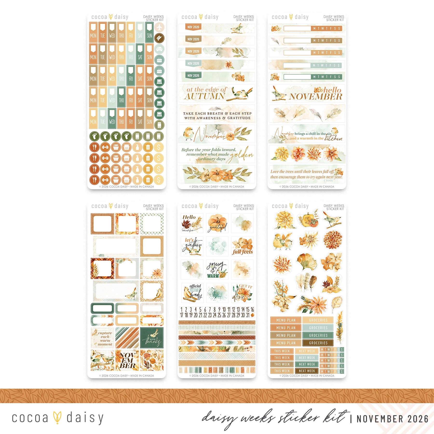 Daisy Weeks Sticker Kit Subscription - 1 month
