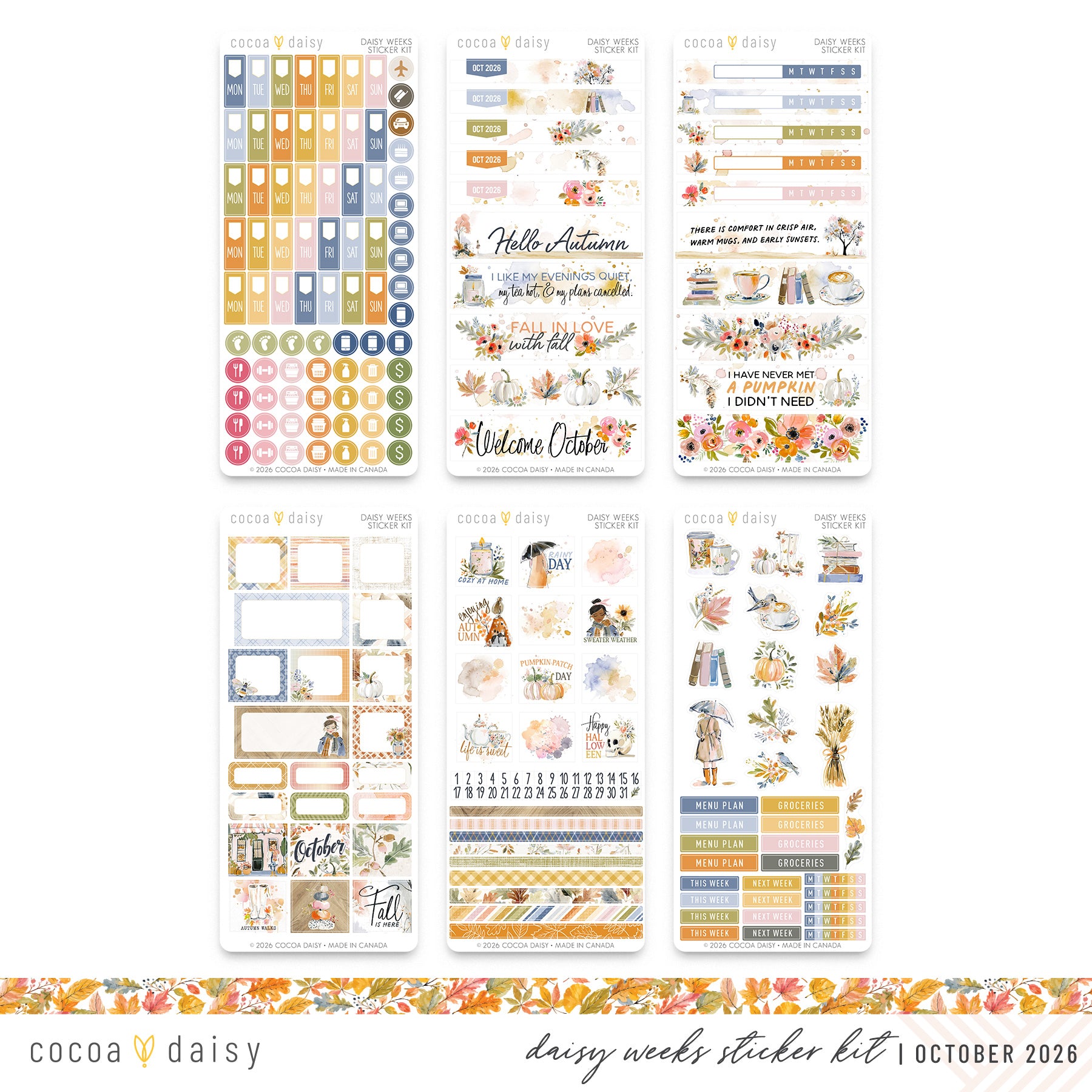 Daisy Weeks Sticker Kit Subscription - 1 month