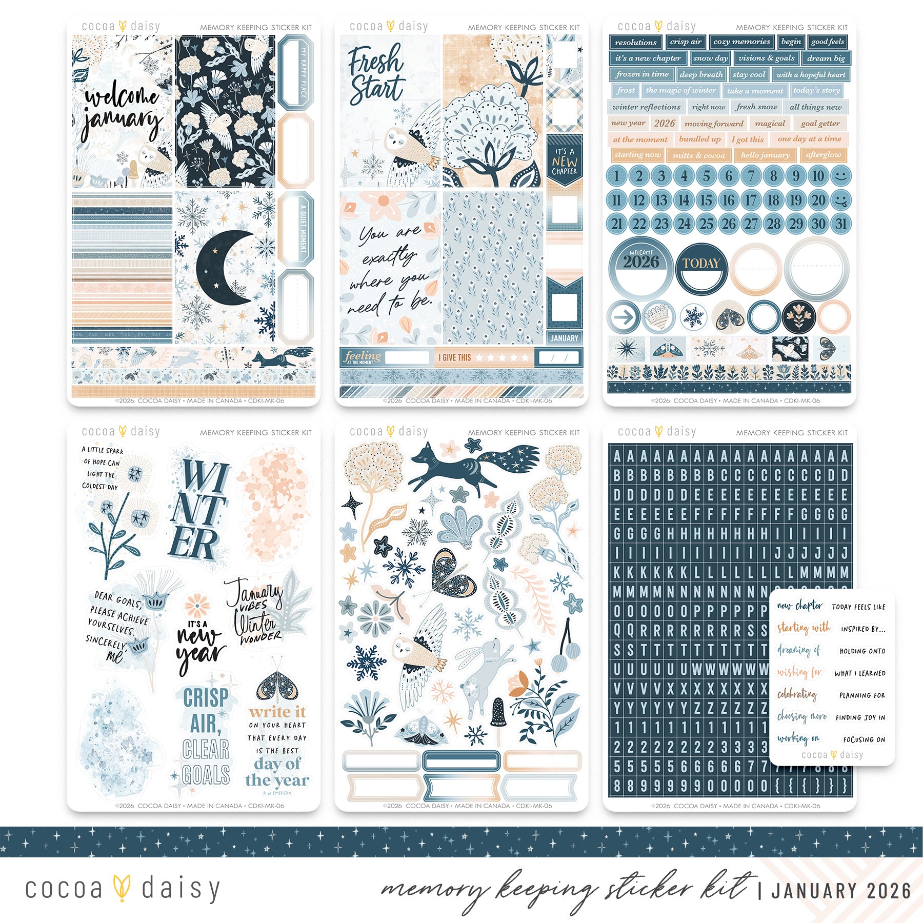 Memory Keeping Sticker Kit Subscription - 1 month