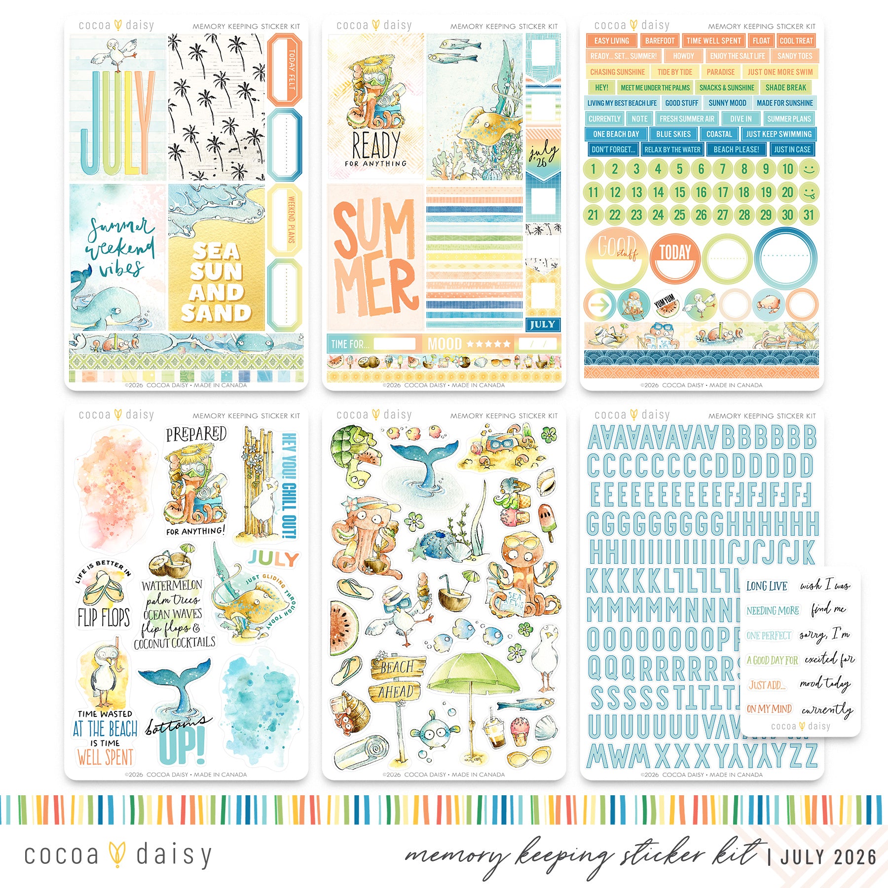 Memory Keeping Sticker Kit Subscription - 1 month
