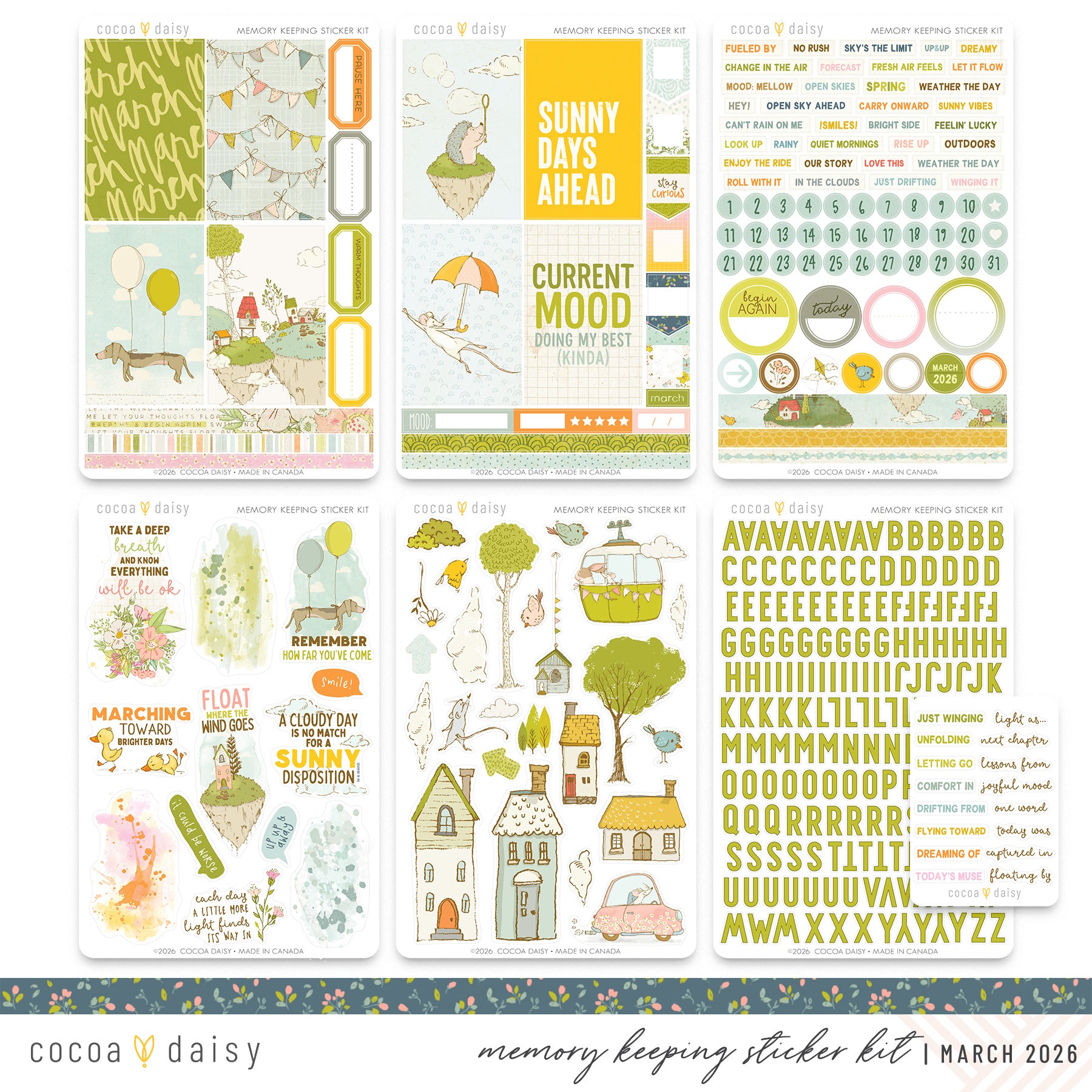 Memory Keeping Sticker Kit Subscription - 1 month