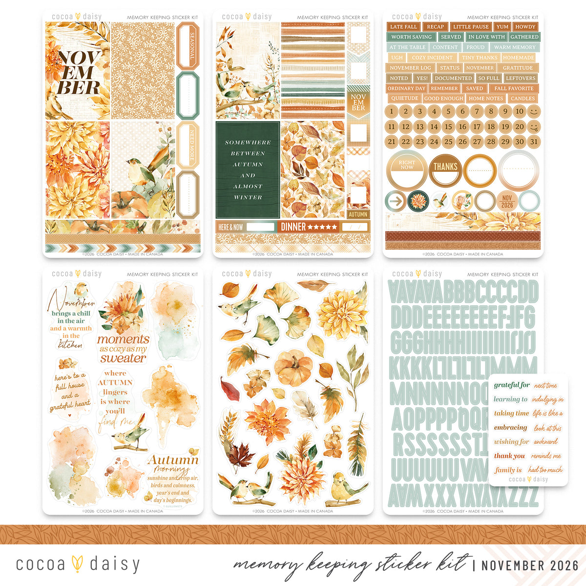 Memory Keeping Sticker Kit Subscription - 1 month