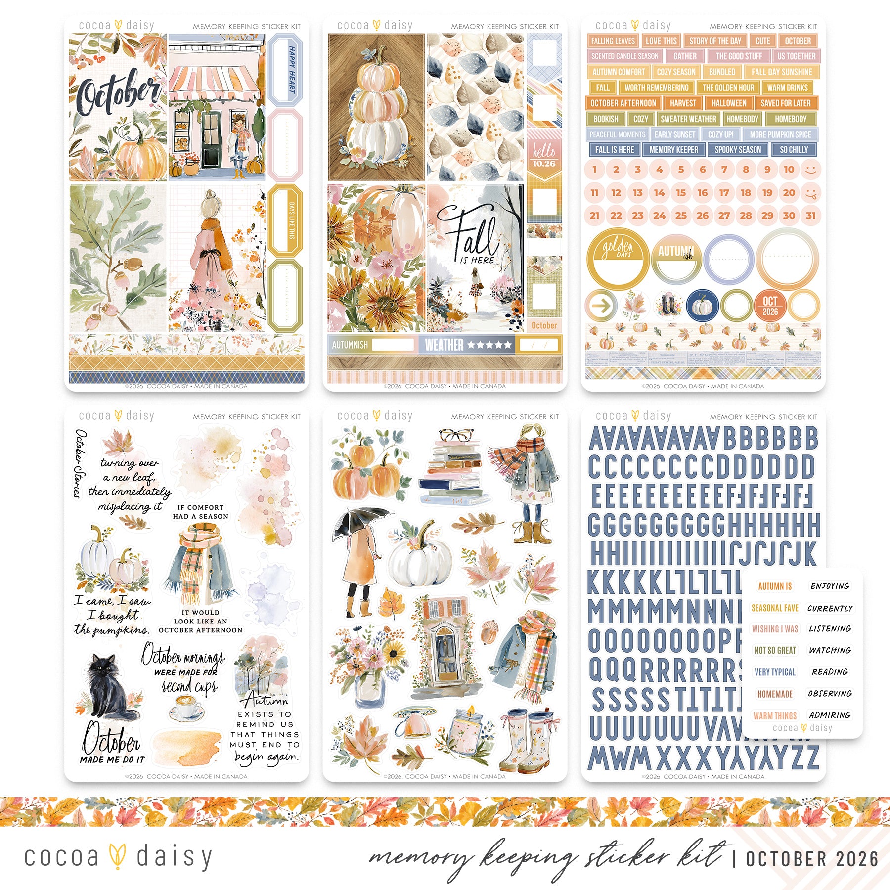 Memory Keeping Sticker Kit Subscription - 1 month