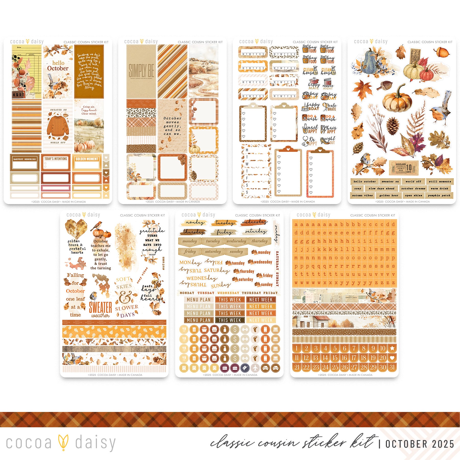 Classic Cousin Sticker Kit Subscription - 1 month