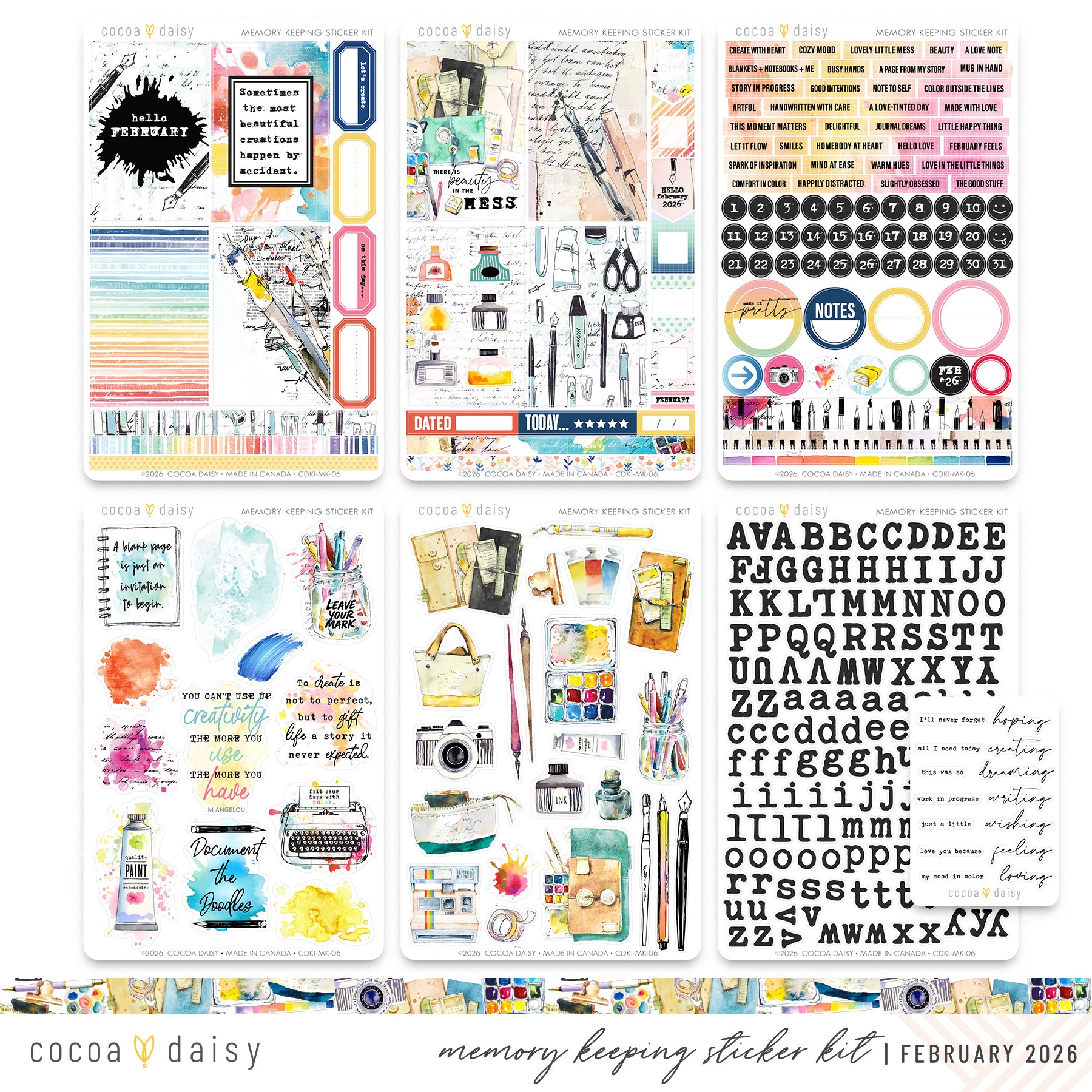 Memory Keeping Sticker Kit Subscription - 1 month