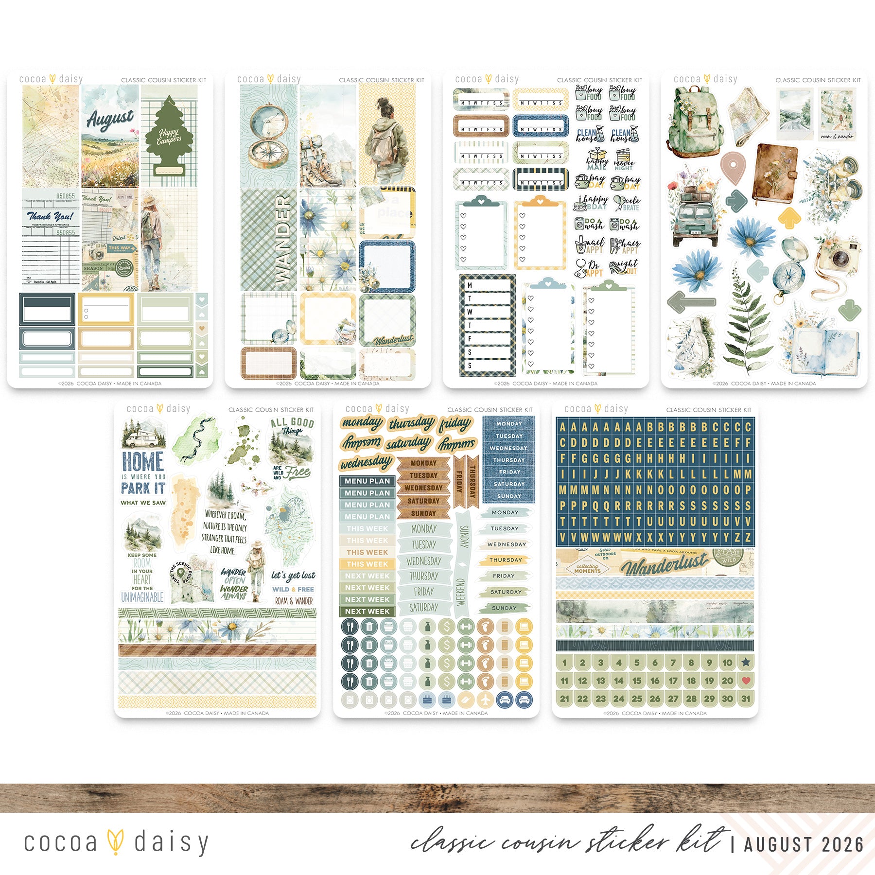 Classic Cousin Sticker Kit Subscription - 1 month