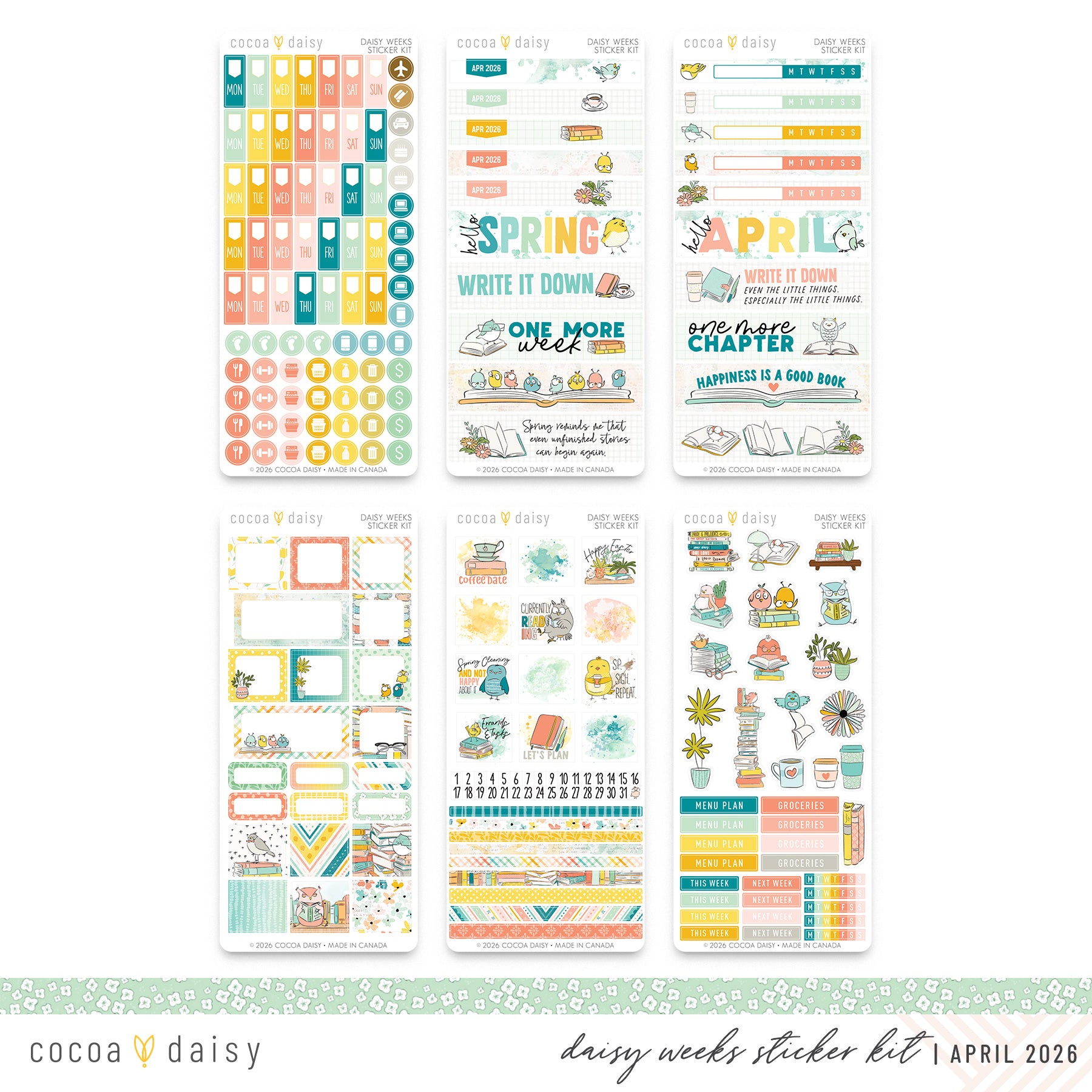 Daisy Weeks Sticker Kit Subscription - 1 month