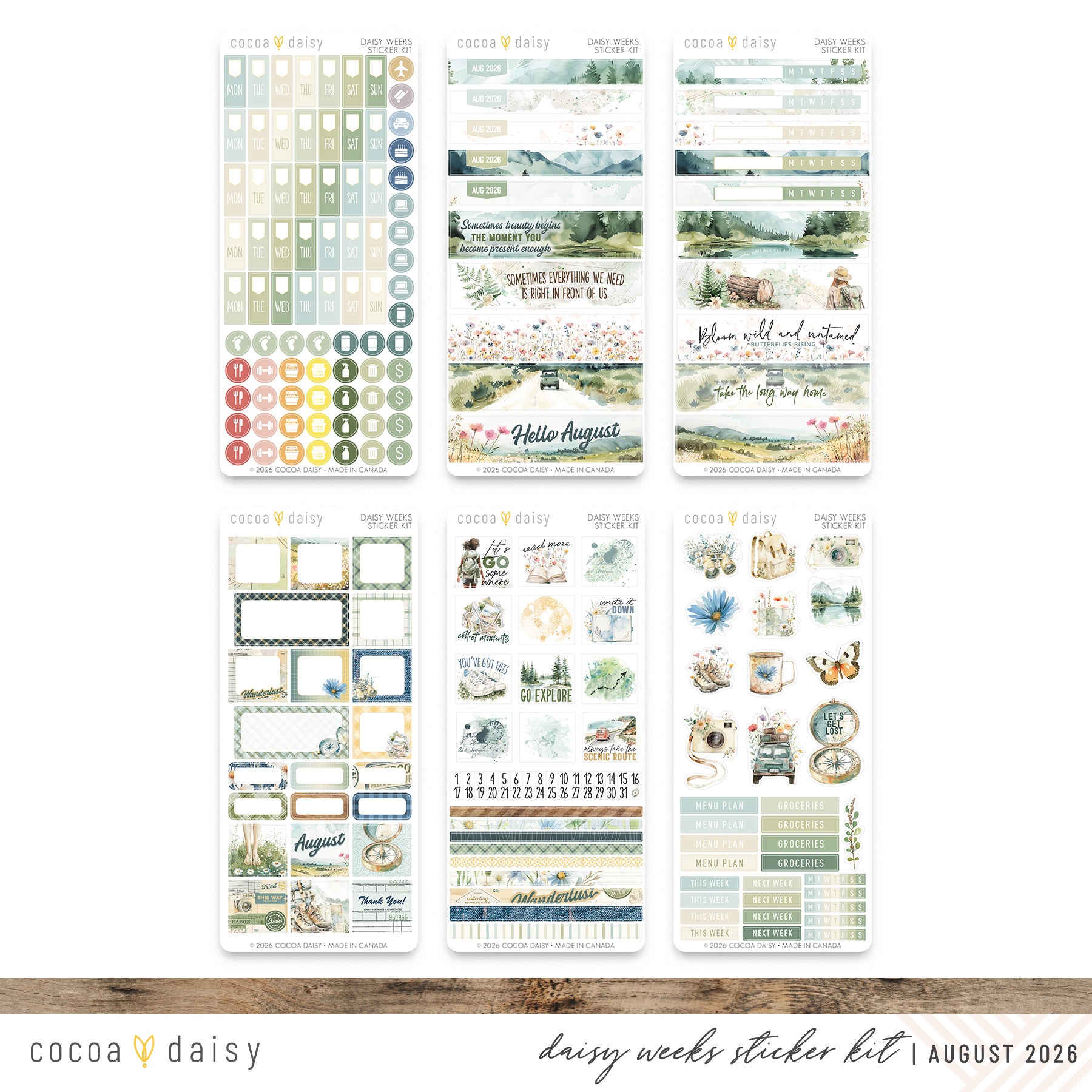 Daisy Weeks Sticker Kit Subscription - 1 month
