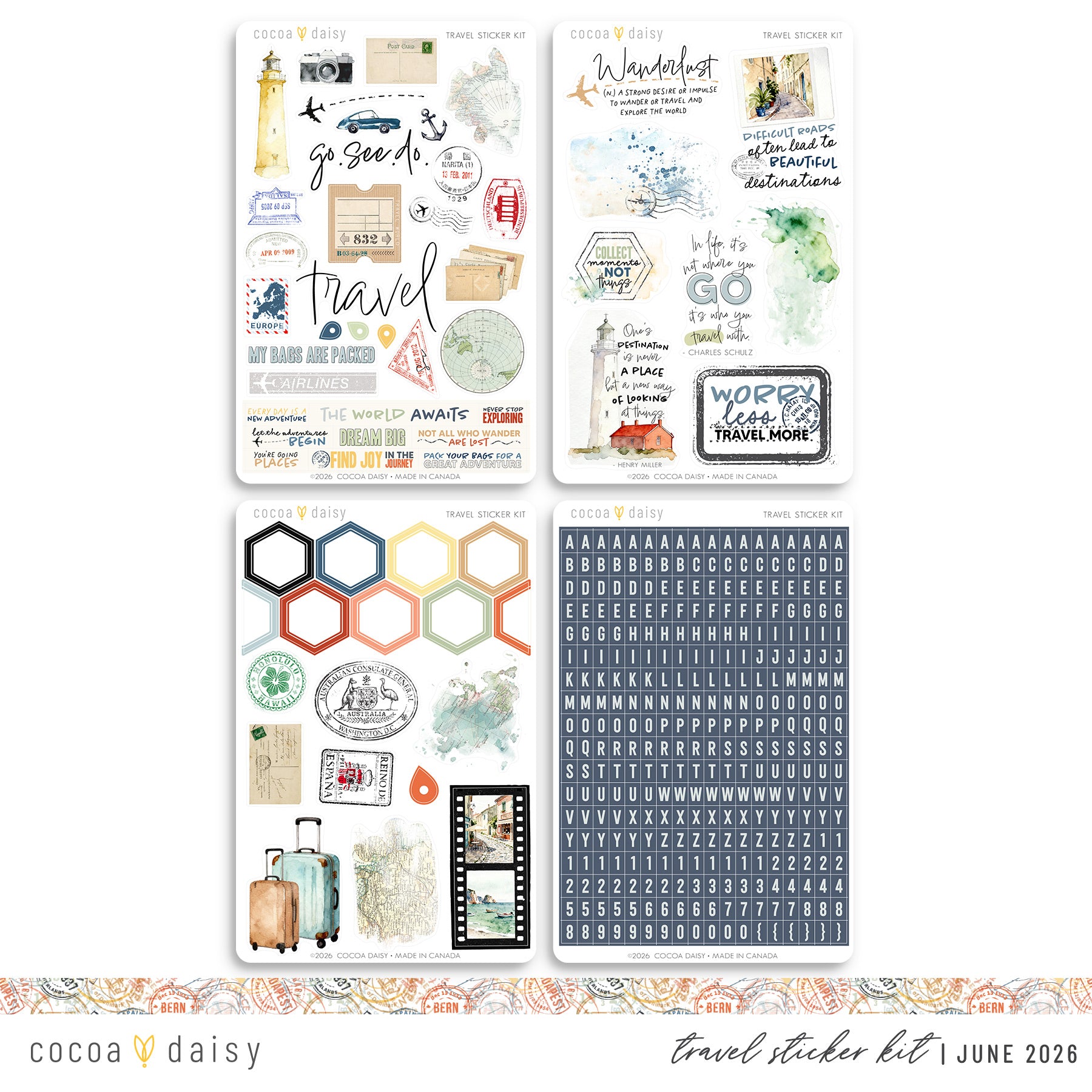 Limited Edition 2026 Travel Kit and Sticker Kit Bundle (COMING SOON)
