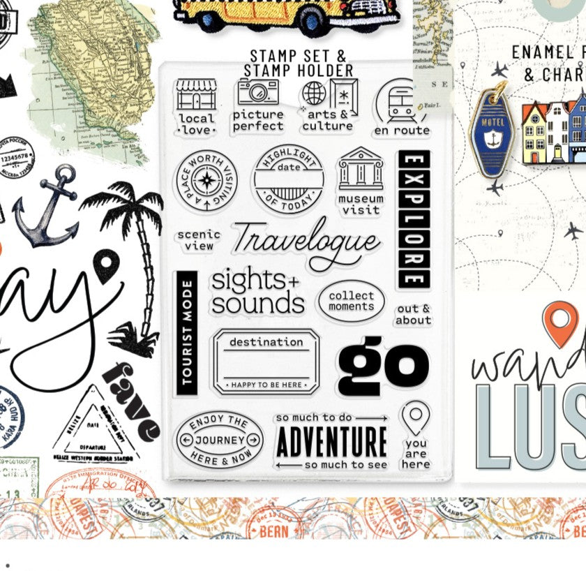Limited Edition 2026 Travel Kit "En Route" 4x6 Stamp Set - June 2026