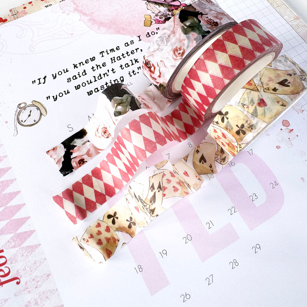 Wonderland Washi Trio February 2024