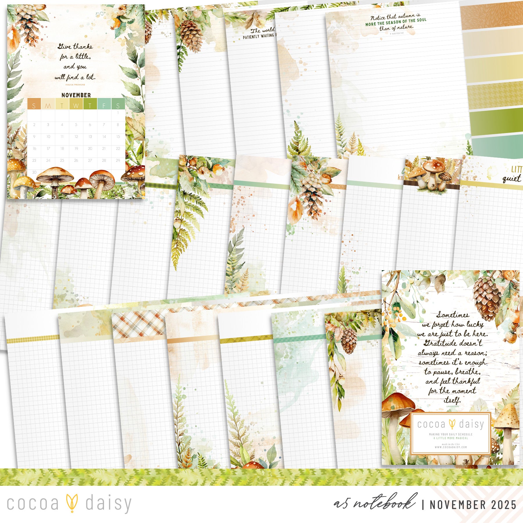 Insert or Notebook Only Subscription - Choose your size - 1 month