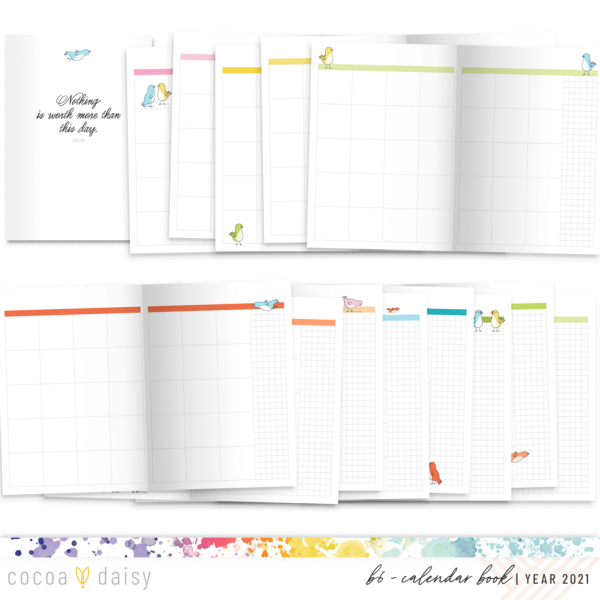 Undated Yearly Daisy Notebooks (choose your size)