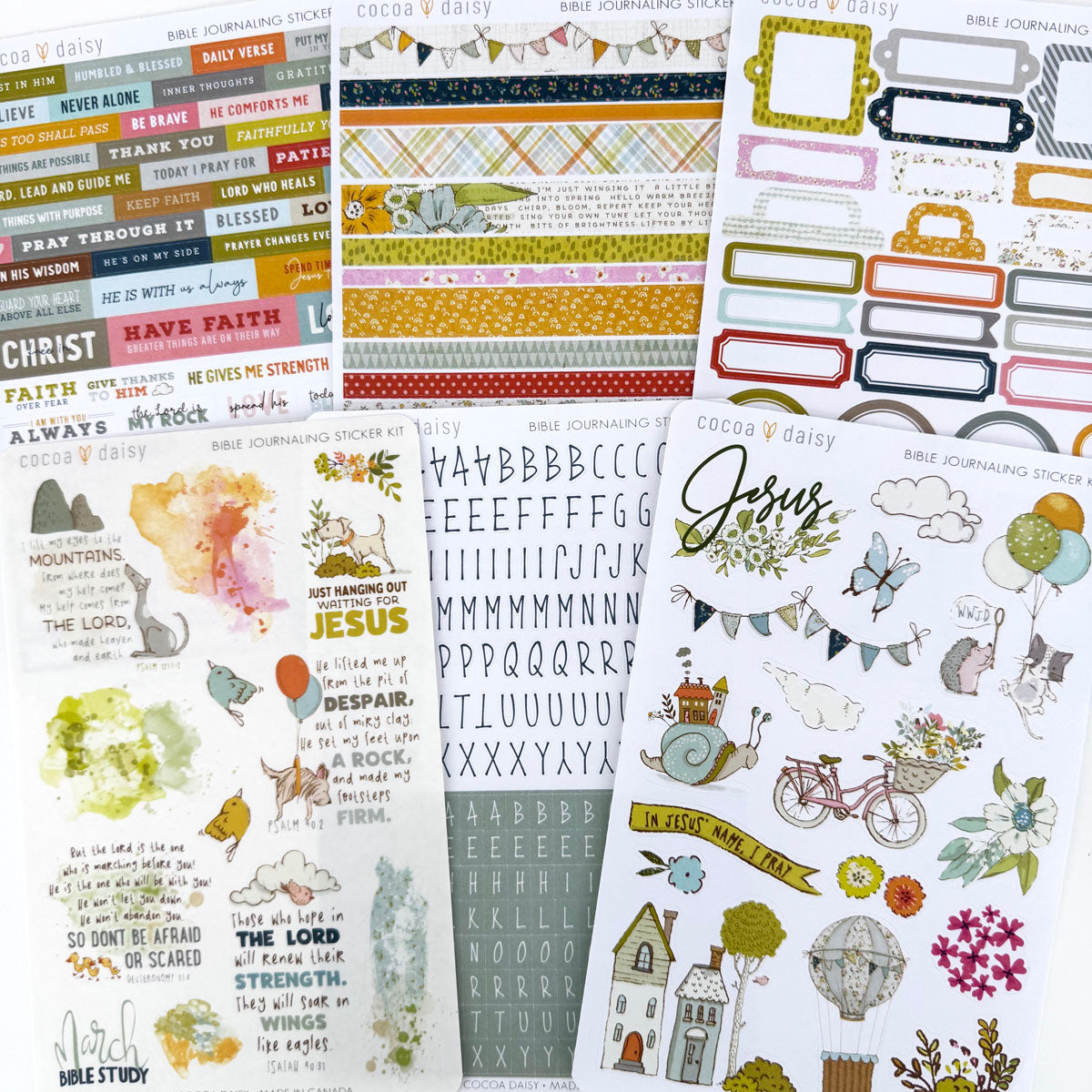 Bible Journaling Sticker Kit - 1 month