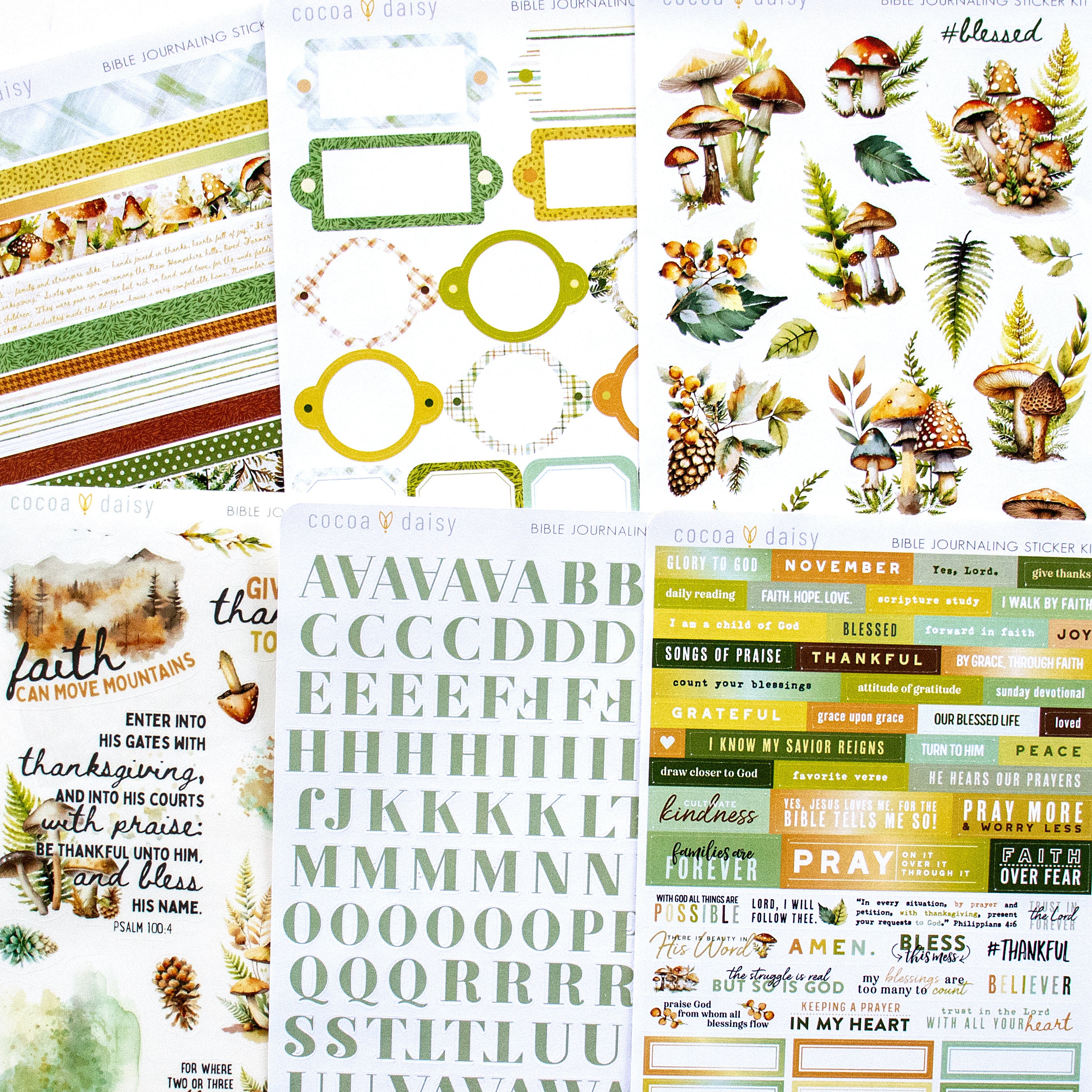 Bible Journaling Sticker Kit - 1 month