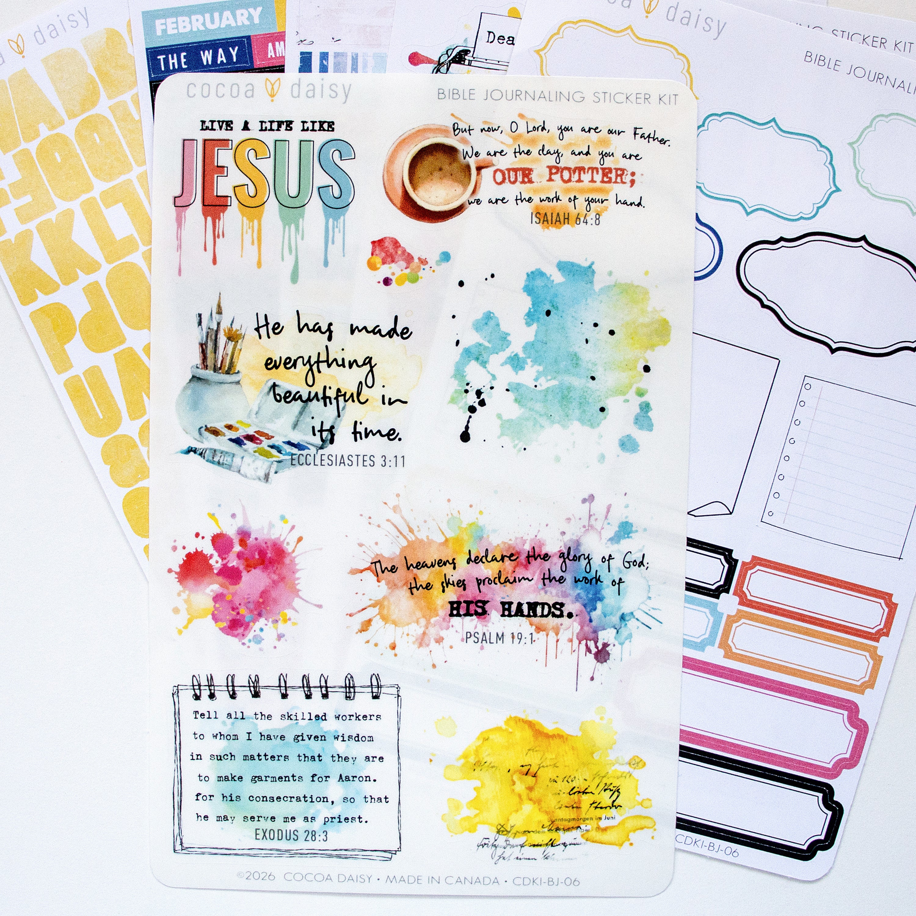 Bible Journaling Sticker Kit - 1 month