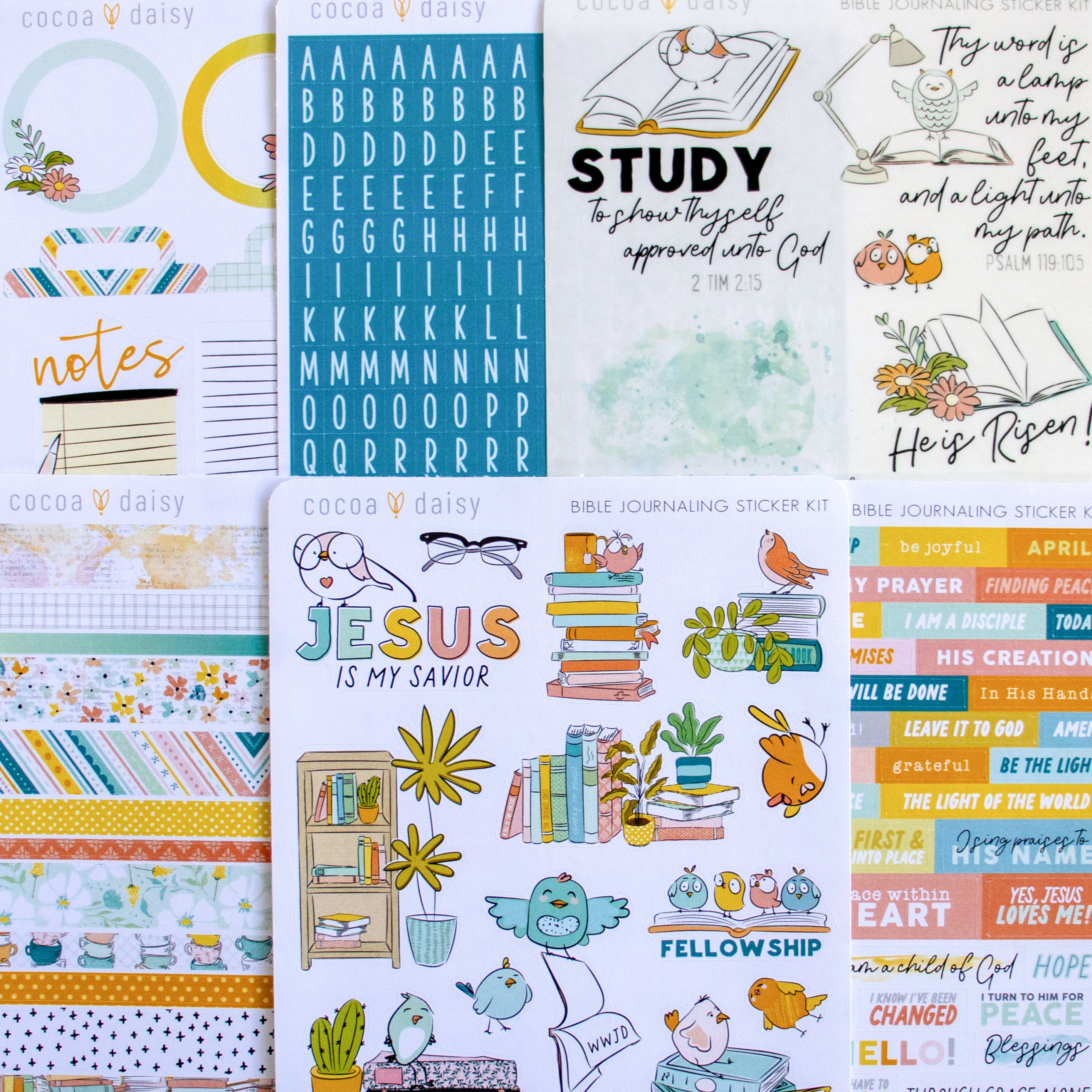 Bible Journaling Sticker Kit - 1 month