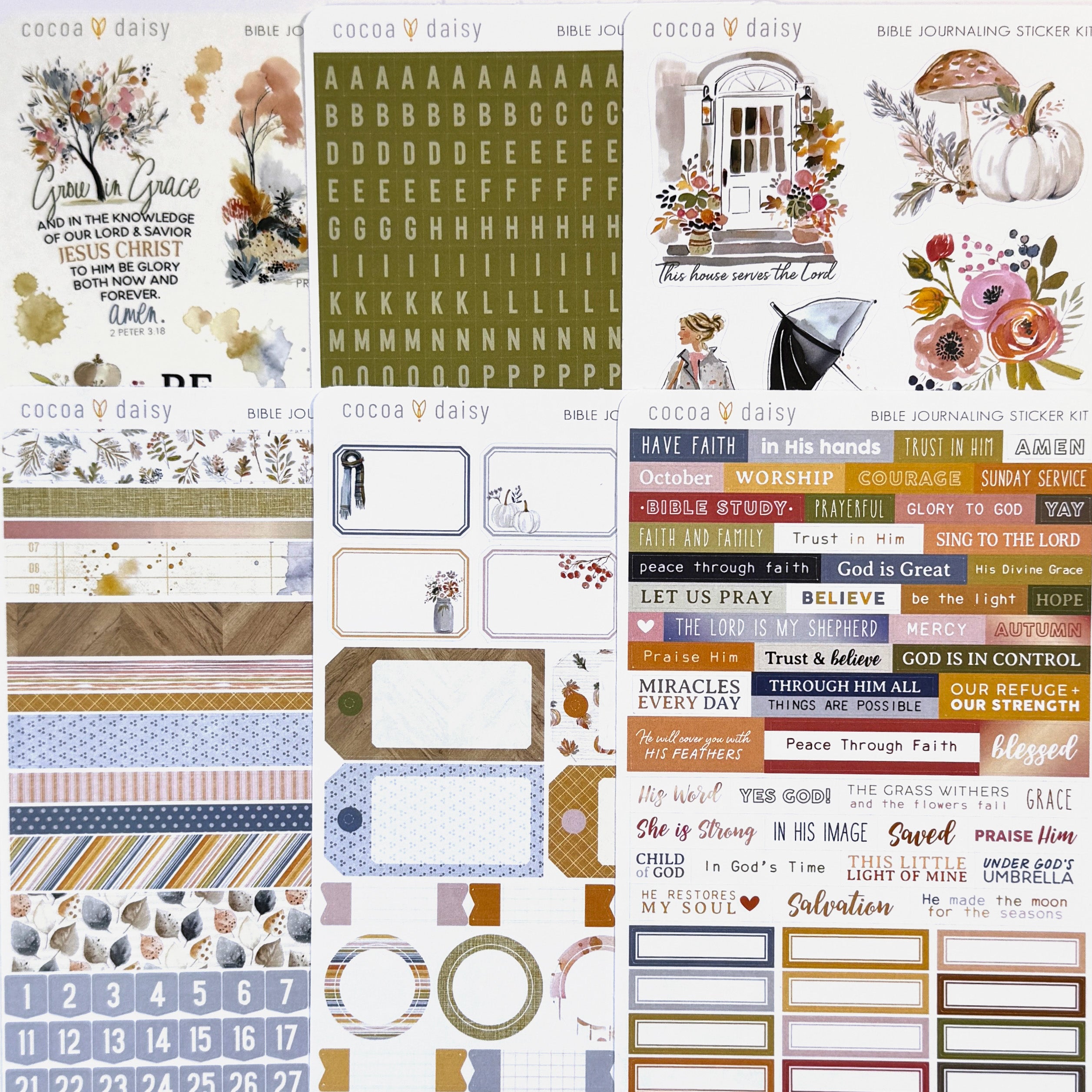 Bible Journaling Sticker Kit - 1 month