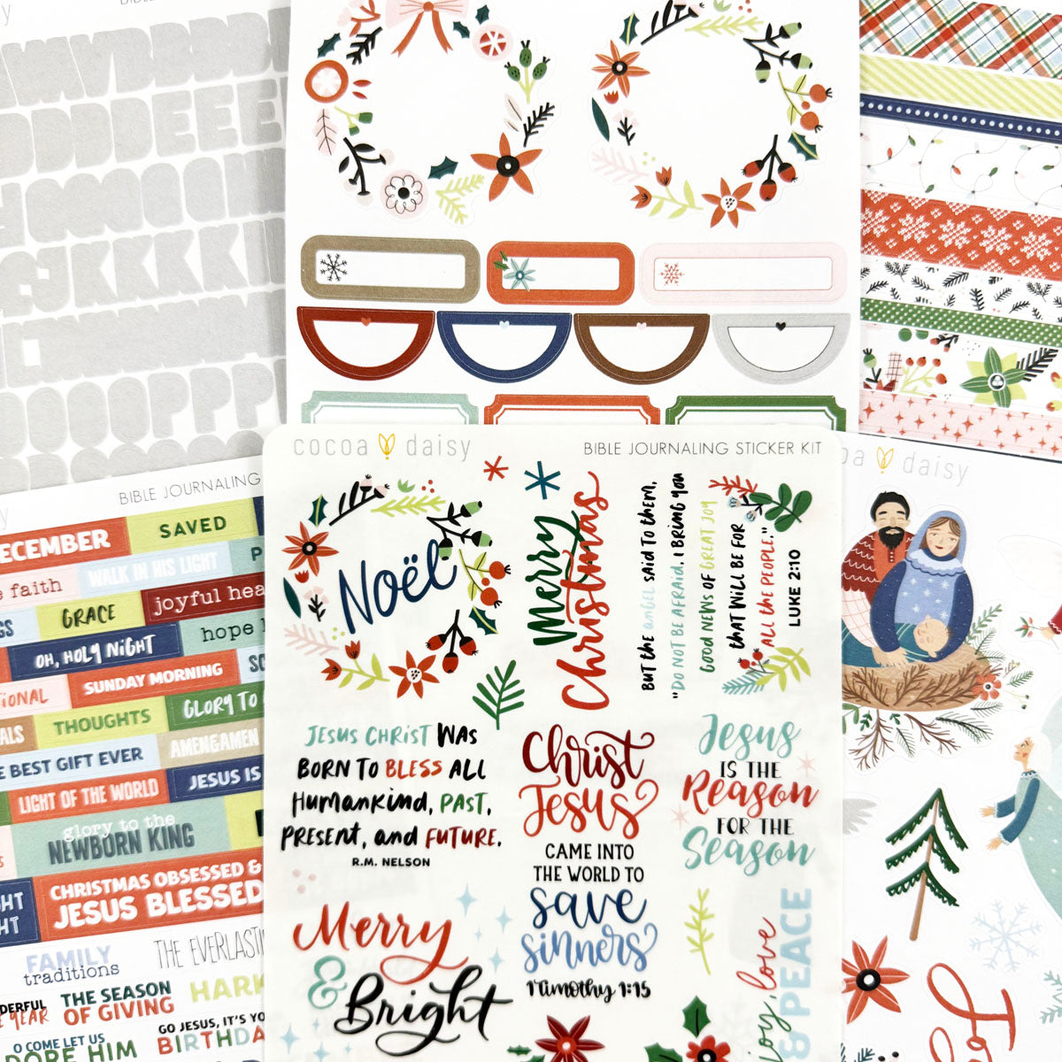 Let It Snow Bible Journaling Sticker Kit December 2023
