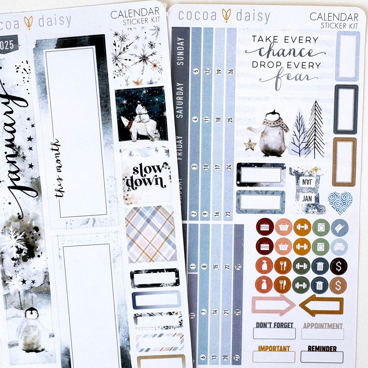 Calendar Stickers Subscription Kit for Daisy Weeks - 1 month