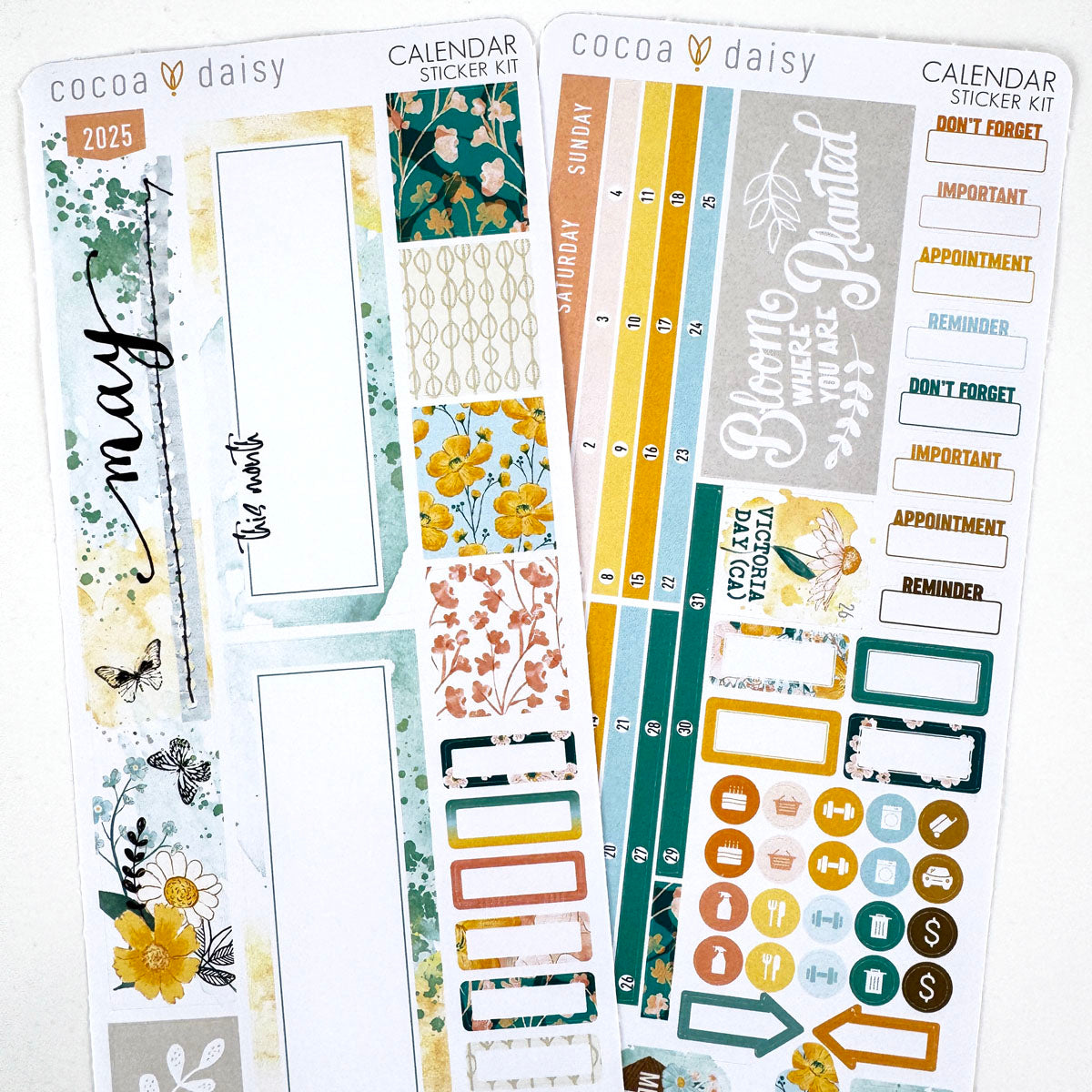 Calendar Stickers Subscription Kit for Daisy Weeks - 1 month