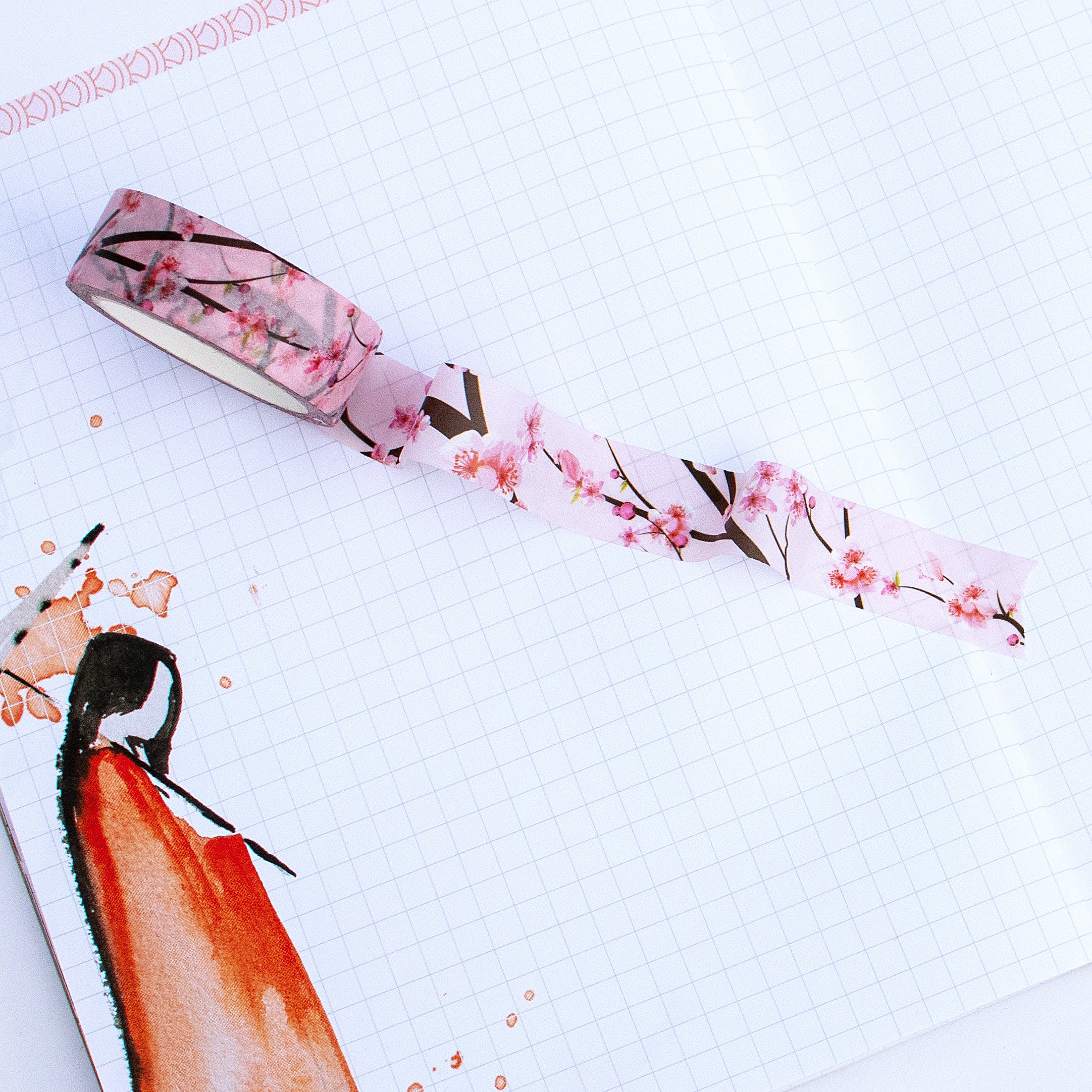 .Serenity "Cherry Blossom" Main Planner Washi - April 2025