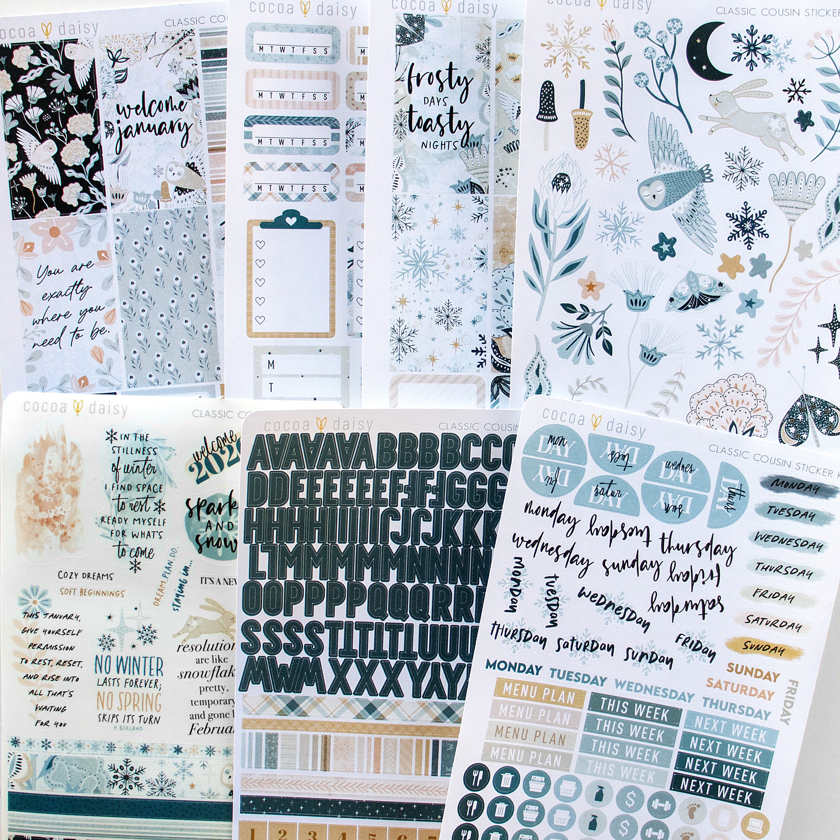 Classic Cousin Sticker Kit Subscription - 1 month