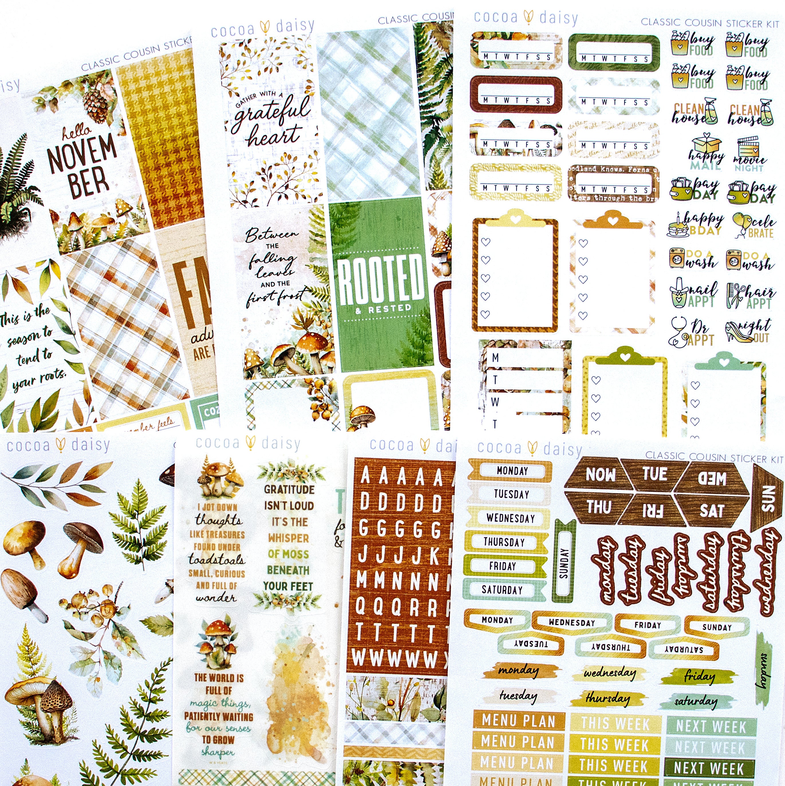 Classic Cousin Sticker Kit Subscription - 1 month