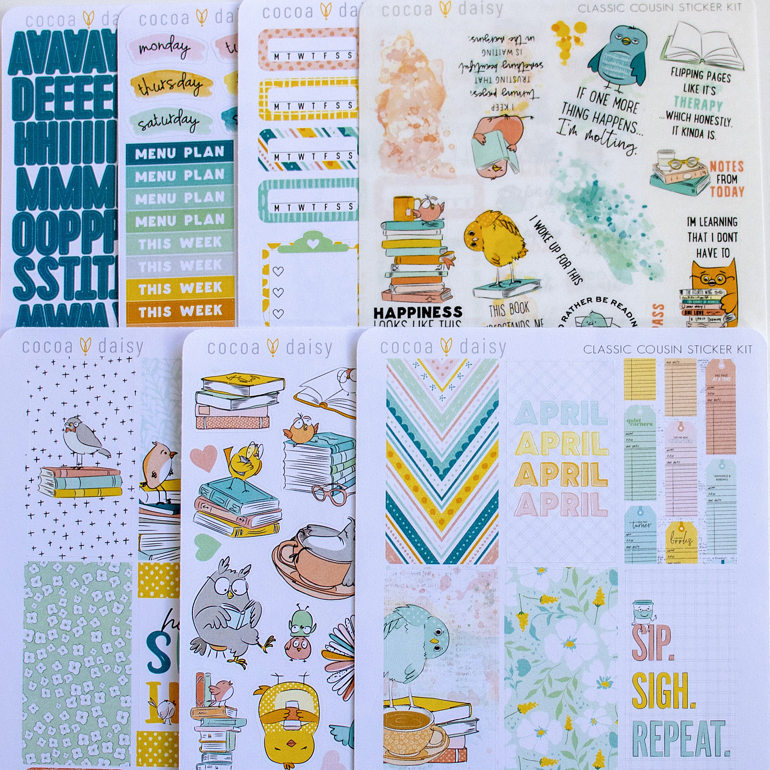 Classic Cousin Sticker Kit Subscription - 1 month