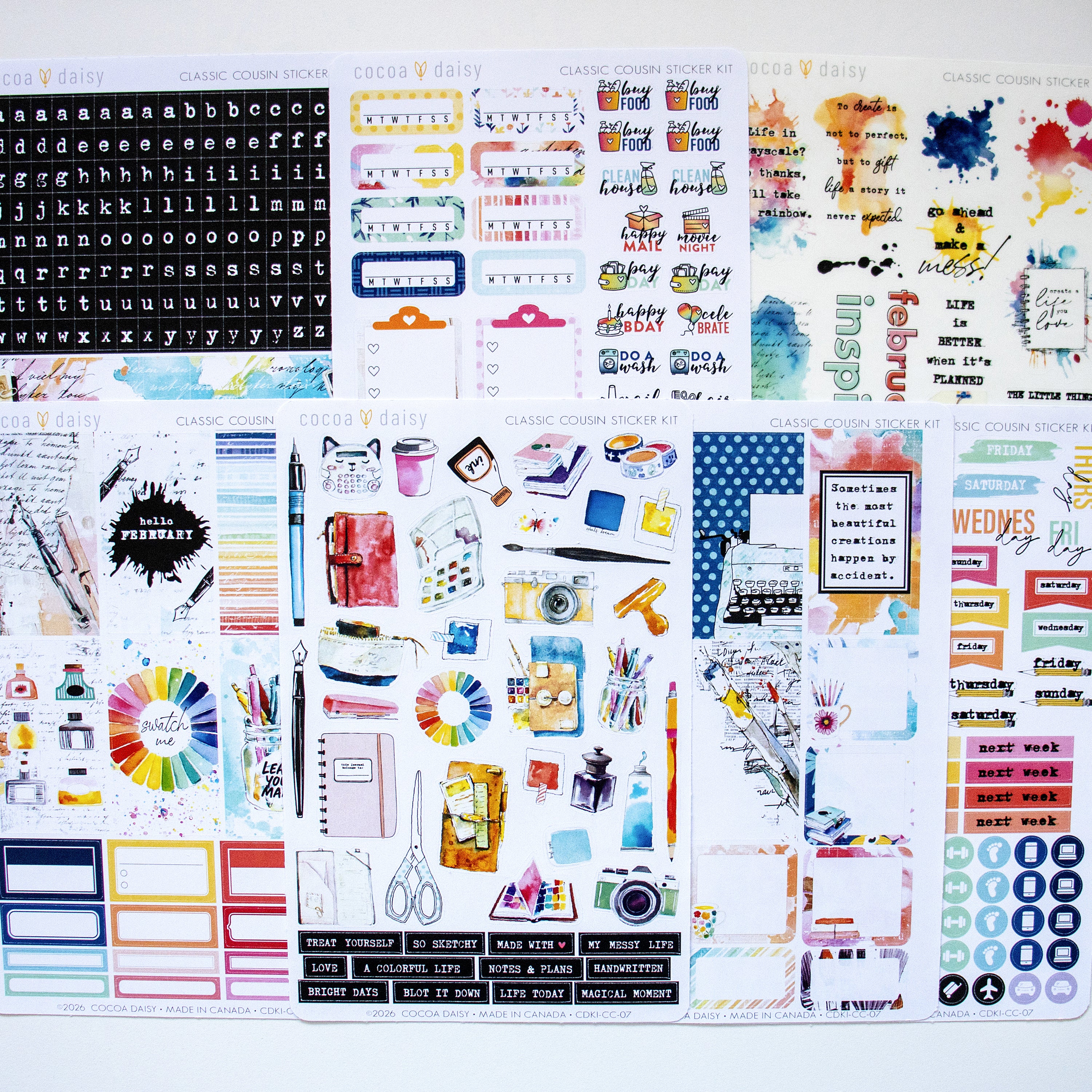 Classic Cousin Sticker Kit Subscription - 1 month